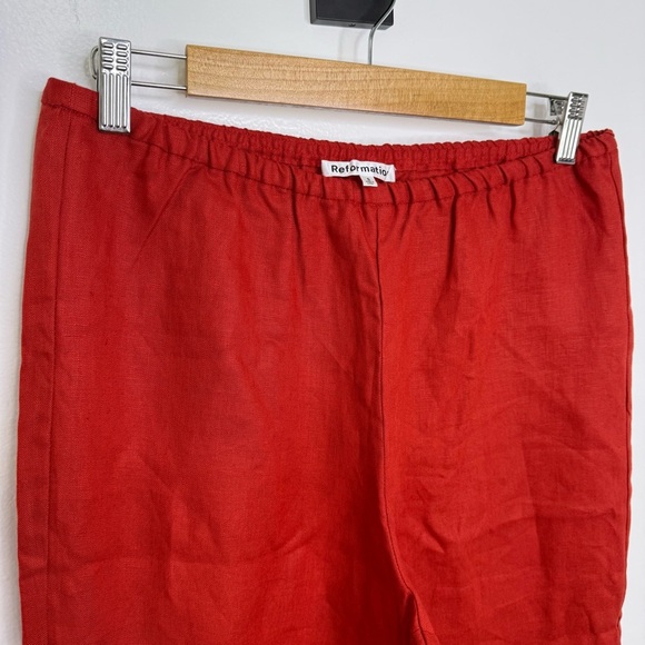 REFORMATION NWT Remi Cropped Linen Pants - Picture 4 of 8